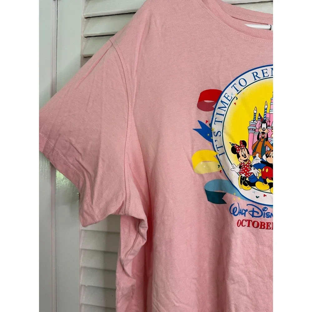 Walt Disney World Vault Collection Size 2X Pink It's Time To Remember 25th Shirt - Picture 4 of 5